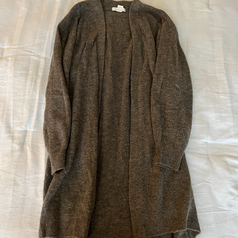 Oversized Brown Cardigan